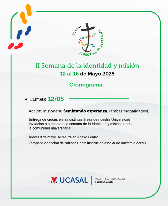 Lunes 12 - Publicacion - Programa - semana de la Identidad y la Misión 2025