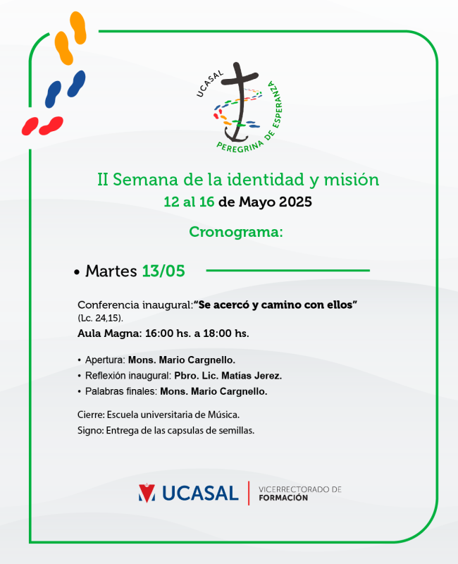 Martes 13 - Publicacion - Programa - semana de la Identidad y la Misión 2025